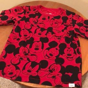 Disney GAP long sleeve Mickey Mouse short